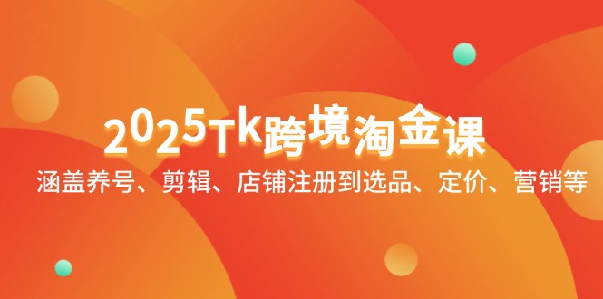 （14638期）2025Tk跨境淘金课：涵盖养号、剪辑、店铺注册到选品、定价、营销等网赚项目-副业赚钱-互联网创业-资源整合-私域引流-黑科技软件-引流软件哲客网创