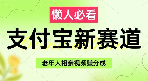 支付宝新赛道，利用老年人相亲视频，挣分成收益，轻松月入过W，操作简单网赚项目-副业赚钱-互联网创业-资源整合-私域引流-黑科技软件-引流软件哲客网创