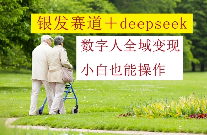 银发赛道+deepseek数字人全域变现，小白也能操作网赚项目-副业赚钱-互联网创业-资源整合-私域引流-黑科技软件-引流软件哲客网创