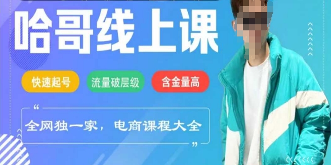电商线上课程2025年，快速起号，流量破层级，这套方法起号率99%网赚项目-副业赚钱-互联网创业-资源整合-私域引流-黑科技软件-引流软件哲客网创