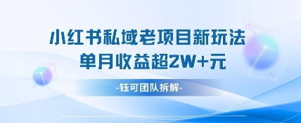 小红书私域项目新玩法，单月变现过W+网赚项目-副业赚钱-互联网创业-资源整合-私域引流-黑科技软件-引流软件哲客网创