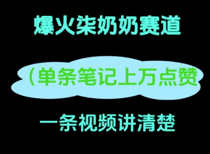 小红书爆火柒奶奶，13 天涨粉 8.7 W，全流程拆解网赚项目-副业赚钱-互联网创业-资源整合-私域引流-黑科技软件-引流软件哲客网创