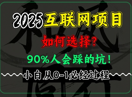 2025年互联网项目搞钱方法论，全是干货，肺腑之言，新手从0-1必经过程，边看边实操网赚项目-副业赚钱-互联网创业-资源整合-私域引流-黑科技软件-引流软件哲客网创