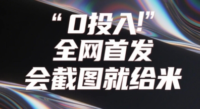 0投入，全网首发，会截图就给米，用户亲测有效，赶紧撸网赚项目-副业赚钱-互联网创业-资源整合-私域引流-黑科技软件-引流软件哲客网创
