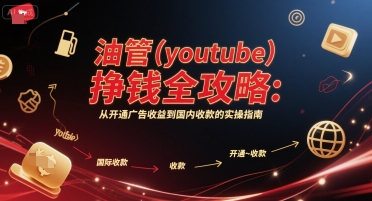 油管(youtube)挣钱全攻略：从开通广告收益到国内收款的实操指南网赚项目-副业赚钱-互联网创业-资源整合-私域引流-黑科技软件-引流软件哲客网创