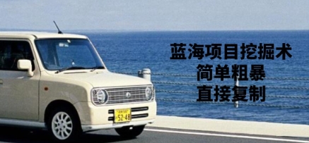蓝海项目挖掘术，简单粗暴，直接复制网赚项目-副业赚钱-互联网创业-资源整合-私域引流-黑科技软件-引流软件哲客网创