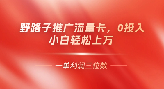 0门槛推广流量卡，一单收益上百，0投入，小白月入过W网赚项目-副业赚钱-互联网创业-资源整合-私域引流-黑科技软件-引流软件哲客网创