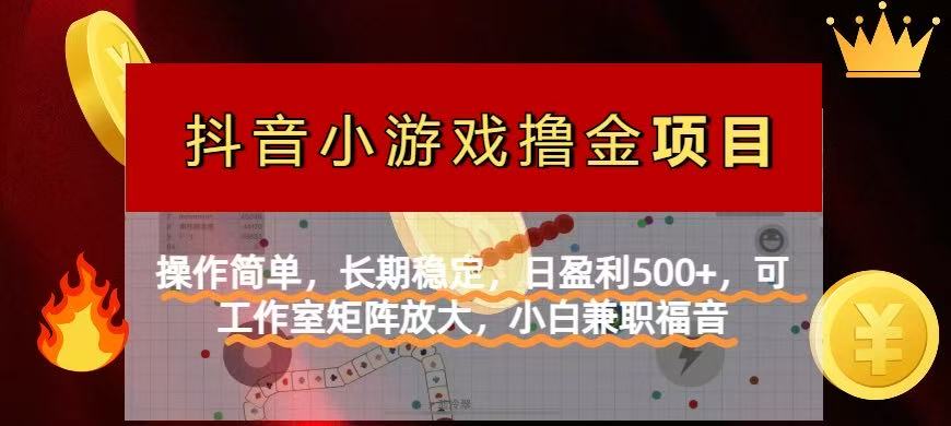 （14290期）【抖音小游戏发行人计划项目】操作简单，长期稳定，日盈利500+，可工作…网赚项目-副业赚钱-互联网创业-资源整合-私域引流-黑科技软件-引流软件哲客网创
