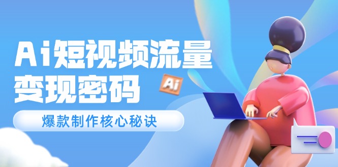 （14875期）Ai短视频流量密码，爆款制作核心秘诀，120万案例深度解析网赚项目-副业赚钱-互联网创业-资源整合-私域引流-黑科技软件-引流软件哲客网创