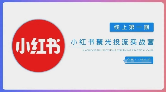 小红书聚光陪跑第一期，教你从0到1玩转小红书聚光投流，搭建小红书付费投流团队，更快的见到效果网赚项目-副业赚钱-互联网创业-资源整合-私域引流-黑科技软件-引流软件哲客网创