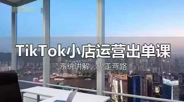 TikTok小店运营出单课，从开店选品、运营出单、发货回款，进行全流程讲解网赚项目-副业赚钱-互联网创业-资源整合-私域引流-黑科技软件-引流软件哲客网创