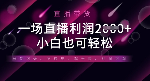 半无人直播带货，一场利润数张，适合所有平台玩法，小白也可轻松网赚项目-副业赚钱-互联网创业-资源整合-私域引流-黑科技软件-引流软件哲客网创