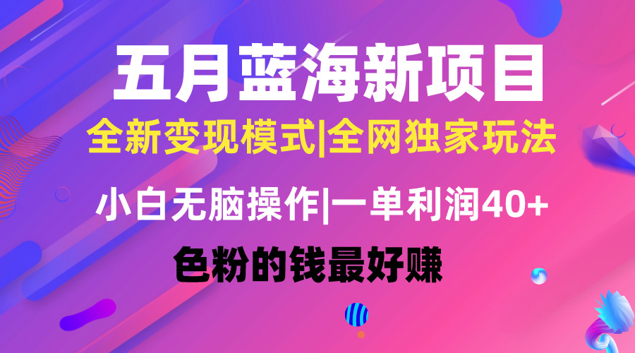 （10477期）五月蓝海项目全新玩法，小白无脑操作，一天几分钟，矩阵操作，月入4万+网赚项目-副业赚钱-互联网创业-资源整合-私域引流-黑科技软件-引流软件哲客网创