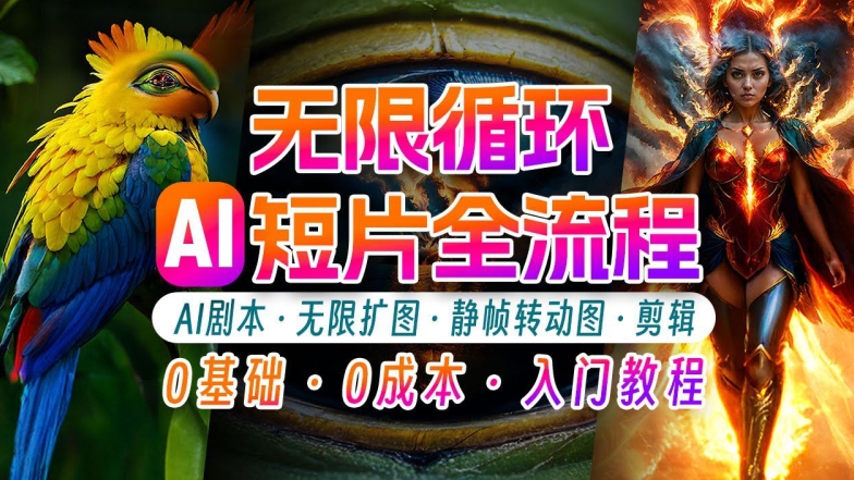 AI剪辑无限循环画面：新手轻松月入上万的秘技网赚项目-副业赚钱-互联网创业-资源整合-私域引流-黑科技软件-引流软件哲客网创